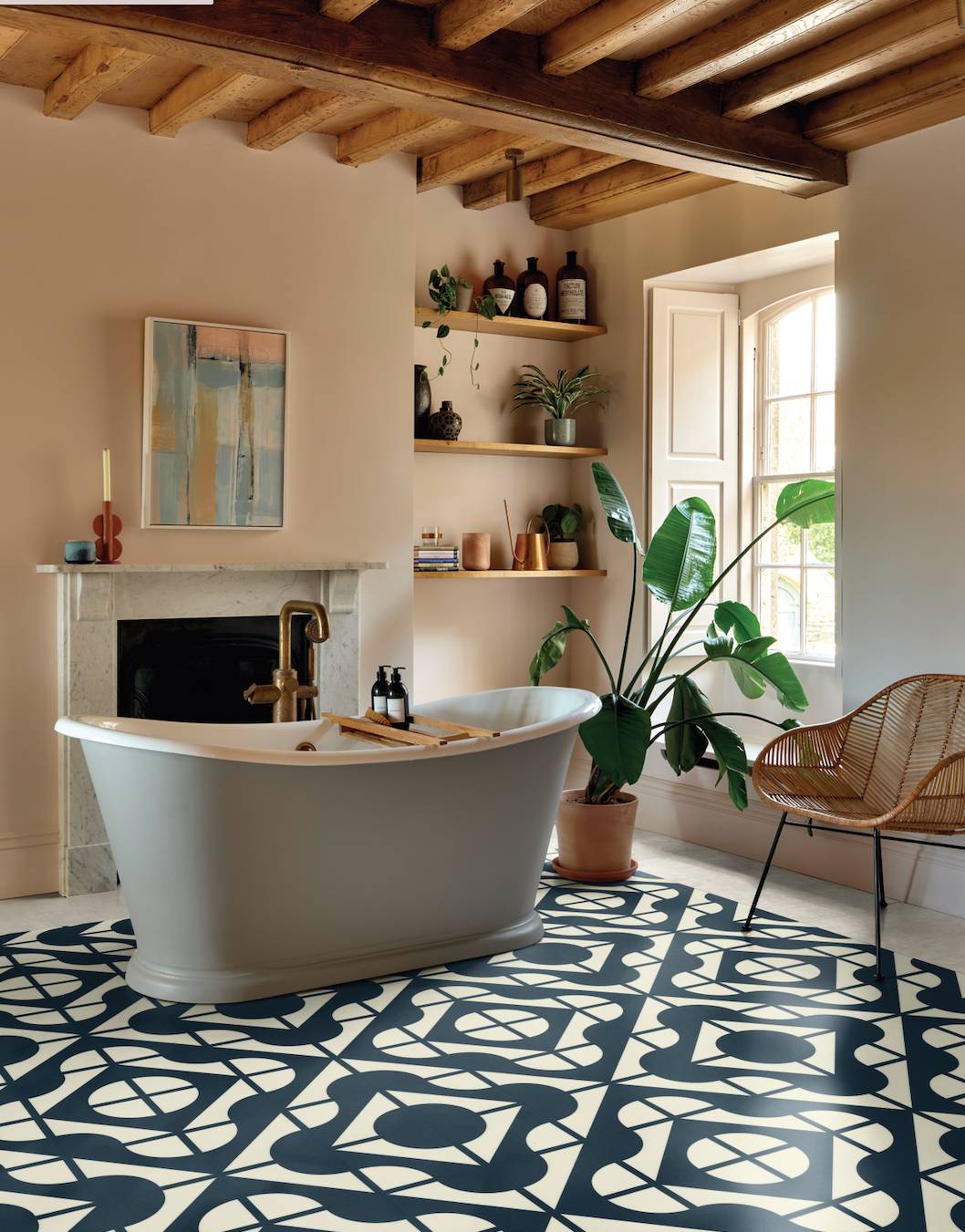 Karndean’s Knight Tile Curio tile in Navy